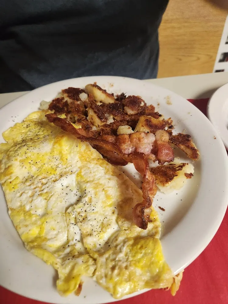 Egg Bacon Pancakes Combo Special